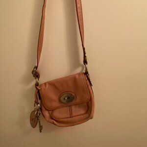 FOSSIL Maddox flap Crossbody in light pink leather